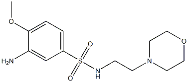 3-amino-4-methoxy-N-[2-(morpholin-4-yl)ethyl]benzene-1-sulfonamide 구조식 이미지