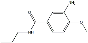 3-amino-4-methoxy-N-propylbenzamide Structure