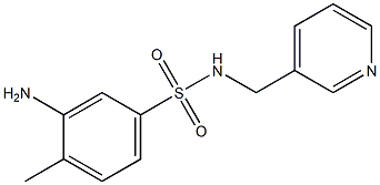 3-amino-4-methyl-N-(pyridin-3-ylmethyl)benzene-1-sulfonamide Structure