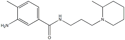 3-amino-4-methyl-N-[3-(2-methylpiperidin-1-yl)propyl]benzamide Structure