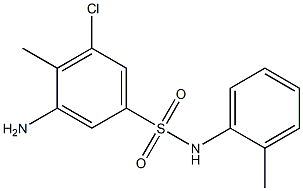 3-amino-5-chloro-4-methyl-N-(2-methylphenyl)benzene-1-sulfonamide 구조식 이미지