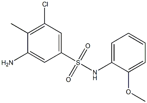 3-amino-5-chloro-N-(2-methoxyphenyl)-4-methylbenzene-1-sulfonamide 구조식 이미지