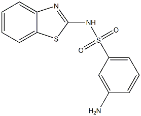 3-amino-N-(1,3-benzothiazol-2-yl)benzene-1-sulfonamide 구조식 이미지