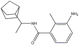 3-amino-N-(1-{bicyclo[2.2.1]heptan-2-yl}ethyl)-2-methylbenzamide Structure