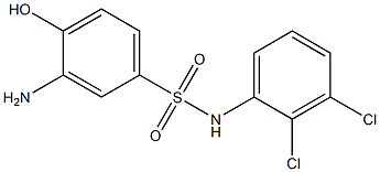 3-amino-N-(2,3-dichlorophenyl)-4-hydroxybenzene-1-sulfonamide 구조식 이미지