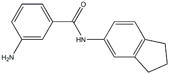 3-amino-N-(2,3-dihydro-1H-inden-5-yl)benzamide 구조식 이미지