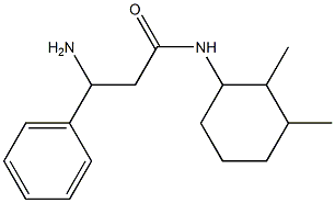 3-amino-N-(2,3-dimethylcyclohexyl)-3-phenylpropanamide 구조식 이미지