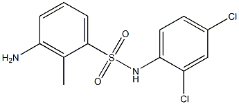 3-amino-N-(2,4-dichlorophenyl)-2-methylbenzene-1-sulfonamide 구조식 이미지