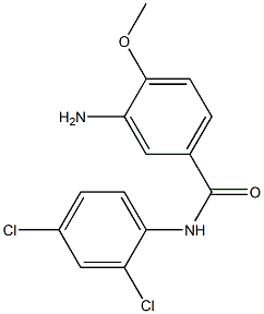 3-amino-N-(2,4-dichlorophenyl)-4-methoxybenzamide 구조식 이미지