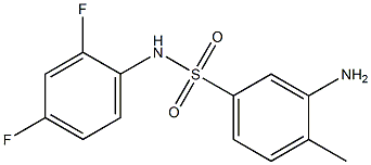 3-amino-N-(2,4-difluorophenyl)-4-methylbenzene-1-sulfonamide Structure