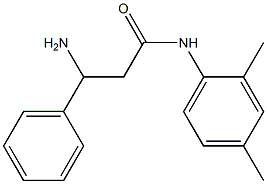 3-amino-N-(2,4-dimethylphenyl)-3-phenylpropanamide 구조식 이미지