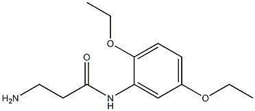 3-amino-N-(2,5-diethoxyphenyl)propanamide 구조식 이미지