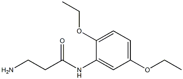 3-amino-N-(2,5-diethoxyphenyl)propanamide Structure