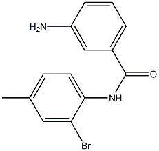 3-amino-N-(2-bromo-4-methylphenyl)benzamide Structure