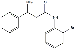 3-amino-N-(2-bromophenyl)-3-phenylpropanamide 구조식 이미지