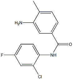 3-amino-N-(2-chloro-4-fluorophenyl)-4-methylbenzamide 구조식 이미지