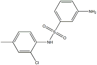 3-amino-N-(2-chloro-4-methylphenyl)benzene-1-sulfonamide Structure