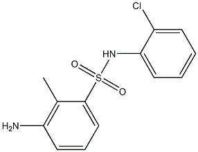 3-amino-N-(2-chlorophenyl)-2-methylbenzene-1-sulfonamide 구조식 이미지