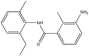 3-amino-N-(2-ethyl-6-methylphenyl)-2-methylbenzamide 구조식 이미지