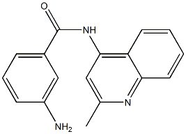 3-amino-N-(2-methylquinolin-4-yl)benzamide 구조식 이미지