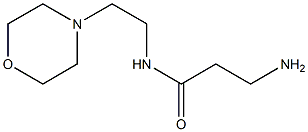 3-amino-N-(2-morpholin-4-ylethyl)propanamide 구조식 이미지