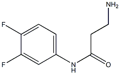 3-amino-N-(3,4-difluorophenyl)propanamide Structure