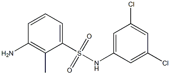 3-amino-N-(3,5-dichlorophenyl)-2-methylbenzene-1-sulfonamide 구조식 이미지