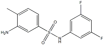 3-amino-N-(3,5-difluorophenyl)-4-methylbenzene-1-sulfonamide Structure
