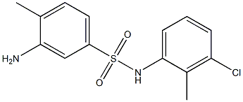 3-amino-N-(3-chloro-2-methylphenyl)-4-methylbenzene-1-sulfonamide 구조식 이미지