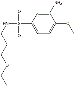 3-amino-N-(3-ethoxypropyl)-4-methoxybenzene-1-sulfonamide 구조식 이미지