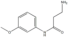 3-amino-N-(3-methoxyphenyl)propanamide 구조식 이미지