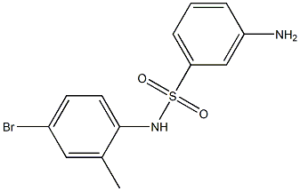 3-amino-N-(4-bromo-2-methylphenyl)benzene-1-sulfonamide 구조식 이미지