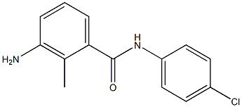 3-amino-N-(4-chlorophenyl)-2-methylbenzamide Structure