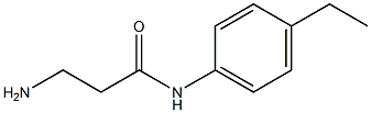 3-amino-N-(4-ethylphenyl)propanamide Structure