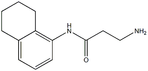 3-amino-N-(5,6,7,8-tetrahydronaphthalen-1-yl)propanamide 구조식 이미지