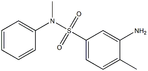 3-amino-N,4-dimethyl-N-phenylbenzene-1-sulfonamide 구조식 이미지