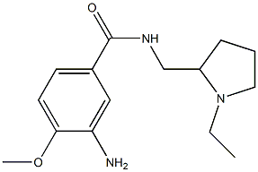 3-amino-N-[(1-ethylpyrrolidin-2-yl)methyl]-4-methoxybenzamide 구조식 이미지