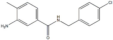 3-amino-N-[(4-chlorophenyl)methyl]-4-methylbenzamide Structure