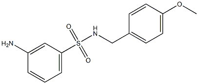 3-amino-N-[(4-methoxyphenyl)methyl]benzene-1-sulfonamide 구조식 이미지