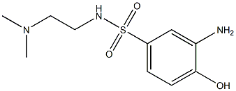 3-amino-N-[2-(dimethylamino)ethyl]-4-hydroxybenzene-1-sulfonamide 구조식 이미지