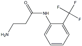 3-amino-N-[2-(trifluoromethyl)phenyl]propanamide 구조식 이미지