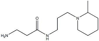 3-amino-N-[3-(2-methylpiperidin-1-yl)propyl]propanamide Structure