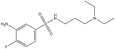 3-amino-N-[3-(diethylamino)propyl]-4-fluorobenzene-1-sulfonamide Structure