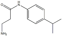 3-amino-N-[4-(propan-2-yl)phenyl]propanamide Structure