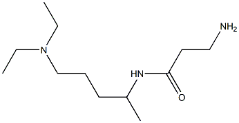 3-amino-N-[5-(diethylamino)pentan-2-yl]propanamide 구조식 이미지