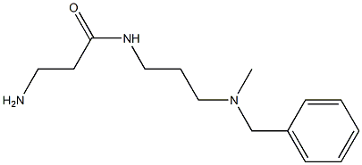 3-amino-N-{3-[benzyl(methyl)amino]propyl}propanamide 구조식 이미지