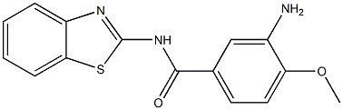 3-amino-N-1,3-benzothiazol-2-yl-4-methoxybenzamide 구조식 이미지