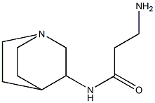 3-amino-N-1-azabicyclo[2.2.2]oct-3-ylpropanamide 구조식 이미지