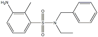 3-amino-N-benzyl-N-ethyl-2-methylbenzene-1-sulfonamide 구조식 이미지