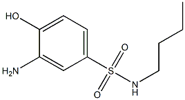 3-amino-N-butyl-4-hydroxybenzene-1-sulfonamide Structure